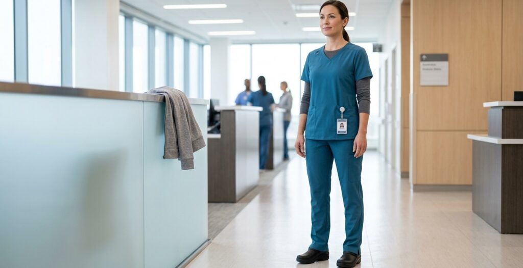 scrubs and accessories