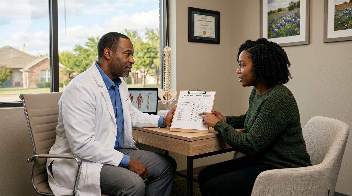 Professional DeSoto accident doctor consultation after a car accident