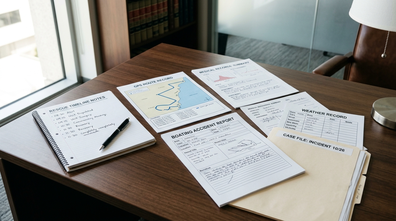 New York capsized boat accident claim documents